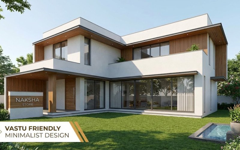 Vastu Friendly Minimalist House Design | Naksha Store